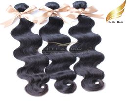 Natural Raw Indian Hair Body Wave Virgin Human Hair Weave Natural Colour Grade 9A 1024 Inch 4Pcslot1935697