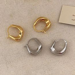 Hoop Earrings PONYKISS 925 Sterling Silver Minimalist Letter U For Women Trendy Geometric Fine Jewelry Light Luxury Accessories