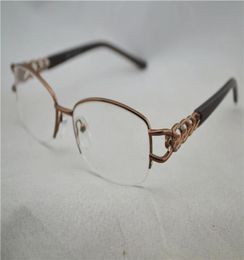 Women Optical Half Glasses Frame Metal Brand Men039s Eye Glasses Lenses Computer Myopia Glasses Frame SilverGoldBrown 6PcsLo6352268