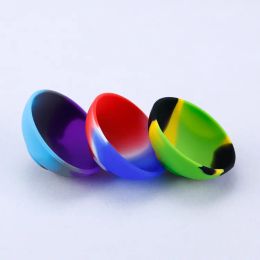 8g 15g Non Stick Silicone tobacco bowl Wax Container Jars hookah Cigarette Smoking Accessories bho oil case dab wax tool jar LL