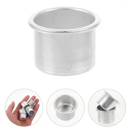 Candle Holders 50 Pcs Metal Cup Aluminium Tea Light Tin Candles Bulk Candlestick