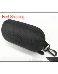 Hard Case Zipper Hook Man Sunglasses Box Compression Glasses Case Black Metal Plastic Sports Sun Glasses 2Iurf4388279