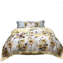 Bedding Sets Luxury 3D Digital Printing Soft Cotton Set Duvet Cover Bed Linen Fitted Sheet Pillowcases Home Textiles