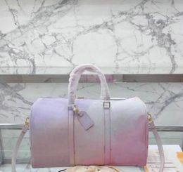Bags High quality designer large travel luggage bag 45cm men totes leather handbag duffle bag luxury Courrier Shoulder bags Crossbody h