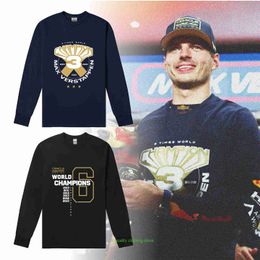 23f1 Racing Suit T-shirt Bull Team Verstappen 3 Crown Long Sleeved Pure Cotton Autumn/winter Army Max