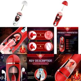 Masturbators Nxy Sex Masturbators Men Automatic Male Masturbator Cup Electric Climax Toys for Real Vagina Rotation Ejaculation Stimulate Vibrat