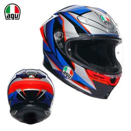 Helmets Moto AGV Motorcycle Design Safety Comfort Italian Agv Men's and Women's Motorcycle Riding Helmet 3c Certified Anti Fog Lightweight Breathable K6 KZCK