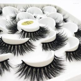 False Eyelashes Kawaii 5/10Pairs 5D Mink Lashes Natural Dramatic Faux Cils Makeup Fake Eyelash Extension Maquiagem D11