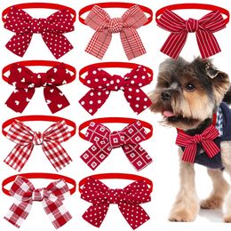 50pcs Bulk Dog Bowtie For Small Dogs Cats Bow Tie/Bowties Fashion Pet Dog Grooming Accessories Dog Supplies For Small Dogs 240103