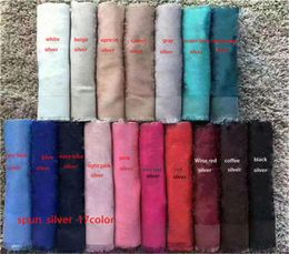 Scarves for Women wool silk with silver therad Scarf Female size 140x140cm spuare Shawl scarf Large Scarfs For Ladies no box jao014826686