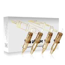 OZER 10 PCS Cartridge Tattoo Needles RL RS RM M1 Disposable Sterilized Safety Needle for Cartridge Machines 240102