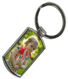 sublimation metal shield key chain blank Rounded corners rectangular keychains transfer printing blank consumables A88 21style6027548