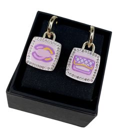 Resin Earrings Designer Jewellery Ladies Jewellery Fashion Accessories Cute Pink Square EarringsNew products