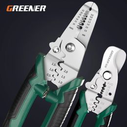 GREENERY Wire Stripper Special Tool For Electrician Multifunctional Optical Fibre Pulling Cutting Cable Crimping Pliers 240102