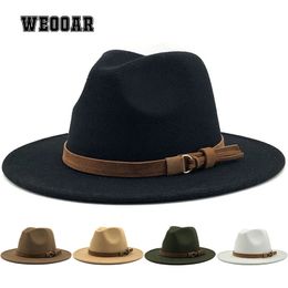 Suede Luxury Fedoras Hats for Women Men Felt Hat Autumn Winter Cap Big Brim Ladies Church Bone Vintage White Jazz Cap MZ236 240103