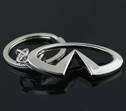 5pcslot 3d cutout series infiniti auto car logo emblem keychain key ring key chain case 4s laser lettering car accessories2511153