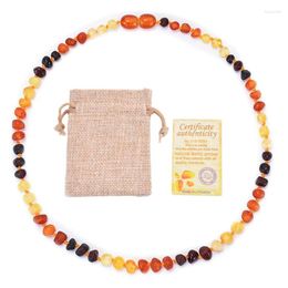 Chains Baltic Amber Necklace Genuine For Raw Unpolished Teething Baby Beads Jewelry Decor Gift Boys