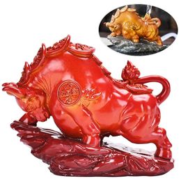 Creative Colour Changing Tea Pet Bull Tea Set Decoration Discoloration In Water Ceremony Tea Animal 240103