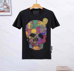 Factory Outlet Phillip Plain Men designer PP Skull Diamond t shirt Short sleeve Dollar Brown bear Brand tee O 1Q75 Philipps 31806997