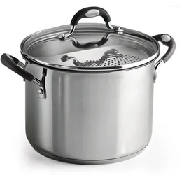 Cookware Sets Set Stainless Steel 6-quart Covered Soup Pot With Excellent Thermal Conductivity And Durability