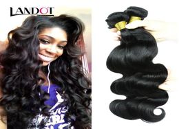 Brazilian Human Hair Weave Bundles Unprocessed Peruvian Malaysian Indian Cambodian Virgin Hair Body Wave Wavy 34Pc lot Mink Hair 34400235