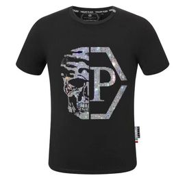 Luxus-Männer-T-Shirts Pleins Designermarke PP-Buchstaben-Druck-T-Shirt Baumwollkleidung Mann-Frauen-Hiphop-Streetwear Kurzarm-Herren-T-Shirt Polos T-Shirts Große Größe M-4XL 3XL