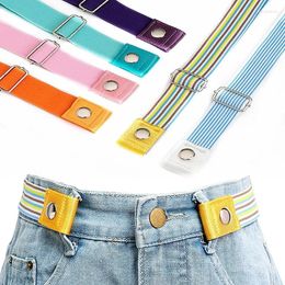 Belts For Women Elastic Belt Without Buckle Men Trousers Waist Canvas Jeans Pants Waistband Band Girdle