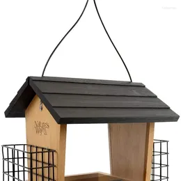 Other Bird Supplies Hopper Feeders Suede Wooden Patiowooden Cage Tree And Double Kit Bracket Combination Outdoor