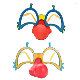 Party Supplies Funny Disguise Glasses Novelty Clown Eyewear With Nose Halloween H9ED