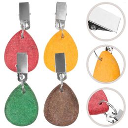 Table Mats 4 Pcs Coloured Marble Tablecloth Pendant Clip Curtain Accessories Jewellery 4pc Picnic Clips Weights With Delicate Stone Camping