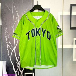 Fashion Clothing Sportswear Tops Rock Hip hop Tees TShirts Daily single summer mens womens cardigan baseball BF hiphop short sleeved letter avocado green quick dryi