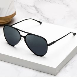 Sunglasses Mijia Aviator Sunglasses Polarised Lens Pilot Traveller Sunglasses for Man Woman Mi Polarised Navigator Sunglasses