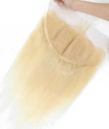 Malaysian 100 Virgin Human Hair Blonde 136 Lace Frontal With Baby Hair Straight 13x6 Frontals 6136503551