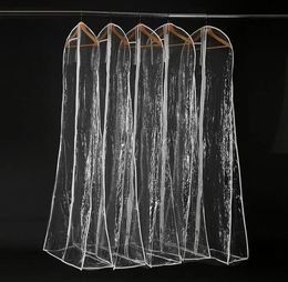 Bags Transparent Wedding Dress Dust Cover Omniseal Extra Large Waterproof PVC Solid Wedding Garment Storage Bag Size S/M/L SN1189