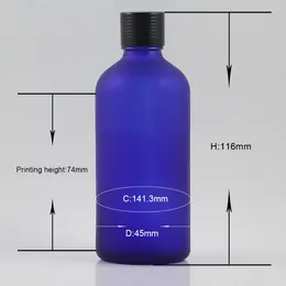 Storage Bottles 100ml Essential Oil Pure Dew Bottle Packaging Empty Liquid Reagent Glass Dropper Container With Screw Cap And Inner Stopper