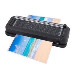 A4 Laminator Machine Thermal Desktop with Laminating Punching Paper Cutting Function Automatic Trimmer 240102