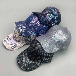 Ball Caps Hip Hop Reflective Tie-dye Fashion Men's And Women's Baseball