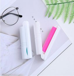 3 Colours Mini Foldable Washable Sticky Hair Device Portable Clothing Pet Hair Removal Device Carpet Bed Brush6489254