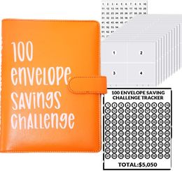Wholesale ocean shipping 100 Envelope Challenge Loose-Leaf Book 100-Day Money Saving Book Money Saving Challenge Cash Savings Handbook