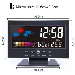 Table Clocks Backlight Clock Weather Screen Indoor Snooze Led Alarm Time/date/week/alarm/temp/humidity/weather/snooze Display Station