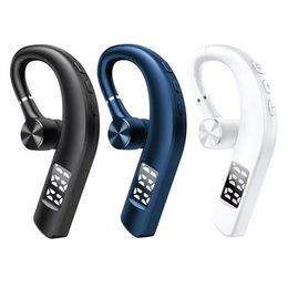 HIGI F19 Bluetooth Headset Wireless BT Earpiece V5.0 Hands-Free Earphones with Built-in Mic for Driving/Business/Office