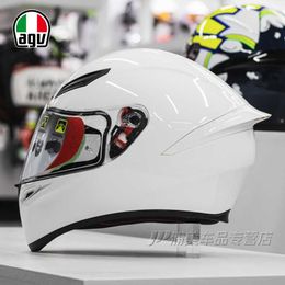 Helmets Moto AGV Motorcycle Design Safety Comfort Agv Full K1 Motorcycle Helmet Male Summer Female Bright Matte Black Commuting H3XM