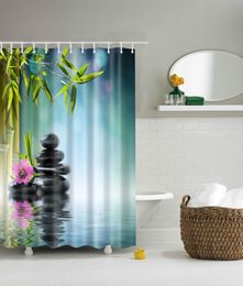 high quality SPA Waterproof Shower Curtain Digital Printing Bathroom Decoration Shocking Landscape Shower Curtains 180180 CM5355886