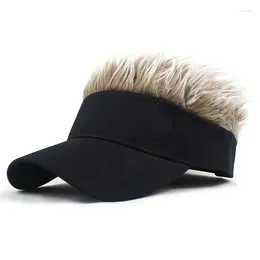 Ball Caps Sunshade Wigs Visor Women Spiked Adjustable Concise Casual Hairs Wig Baseball Men 2024 Cap With Hat