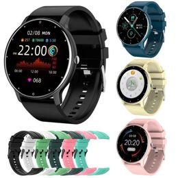 Watches 2021 New ZL02 Smart Watch Full Touch Screen Sport Fitness Watch IP67 Waterproof Bluetooth Men Women Smartwatch For Android Ios