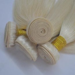 Weaves grade 8a color 613 brazilian hair bundles hair 50g piece 5pcs lot blonde virgin human hairs