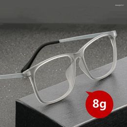 Sunglasses Frames Men's Titanium Eyeglasses Frame Ultralight Myopia Glasses Full Comfortable Large Size Square Optical