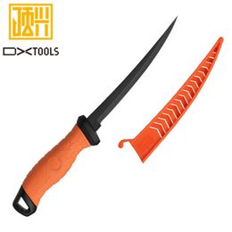 Factory Sale Outdoor fishing Sharp Fish Cutting Green Handle Fillet knives Fillet Knife With PP Sheath