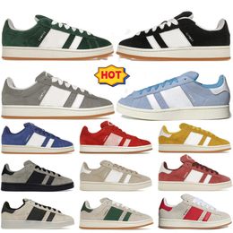 2024 Designer Shoes Campus Suede Sneakers Grey Black Dark green Leopard Print Cloud Miracle White Valentine's Day Trainers Casual shoes for men and women