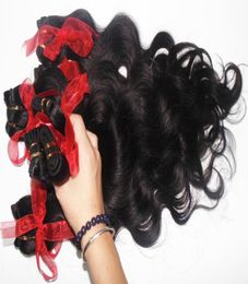 10pclot Grade 7A processed Human Hair Weaving Natural Colour Body Wave Hair Bundles Fast 8811016